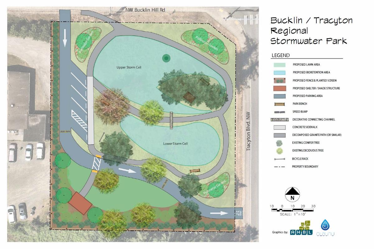 Concept plan for the Bucklin / Tracyton Regional Stormwater Park